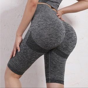 Gray workout athletic shorts